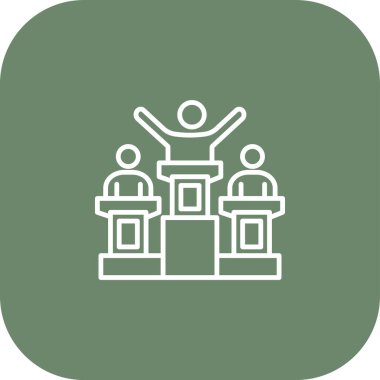 eşsiz grup vektör çizgisi simgesi