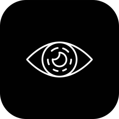 Kişi Lens web simgesi, vektör illüstrasyonu