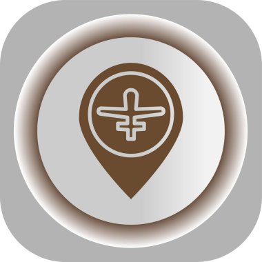 GPS konum simgesi. Vektör çizimi. GPS konum vektörü. Web simgesi