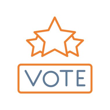 Oylama simgesi. oy ikonu vektör illüstrasyonu