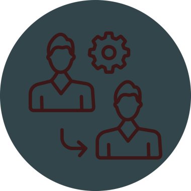 iş simgesi, basit vektör illüstrasyonu