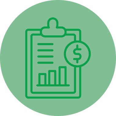 iş ve finans satırı vektör simgesi