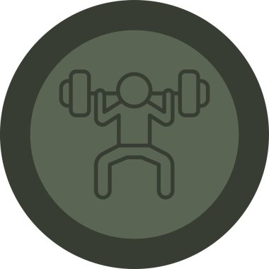 Dambıl. Web simgesi basit illüstrasyon