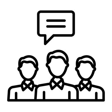 grup insan ve sohbet simgesi