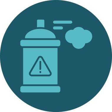 Bir yangın söndürücü simgesinin vektör çizimi