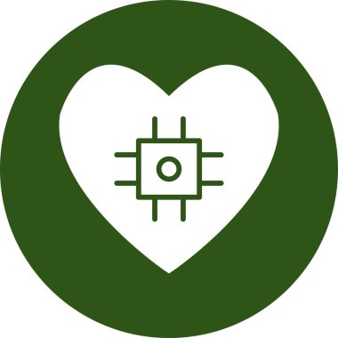 Kalp. Web simgesi basit tasarım