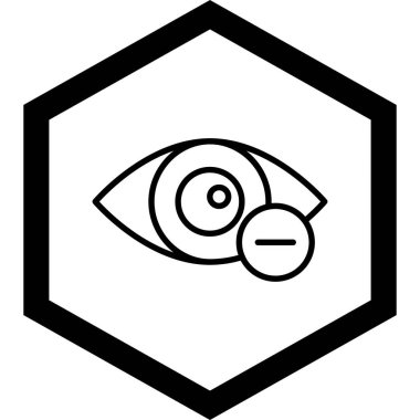 Moda stili izole edilmiş arkaplanda göz simgesi