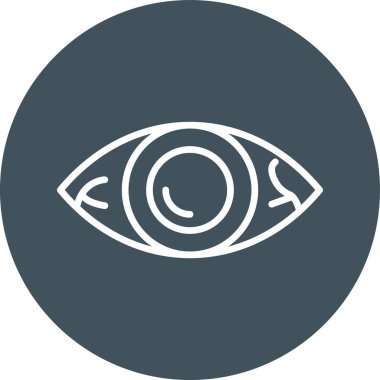 Göz simgesi vektör illüstrasyonu