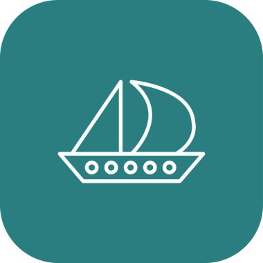 Web simgesi gemi, illüstrasyon vektör