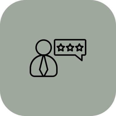 Web sitesi simgesi. İş dünyası, geri bildirim. resimleme