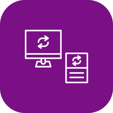 Modern simgenin vektör illüstrasyonu