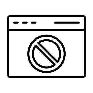 çamaşır makinesi simgesi, vektör illüstrasyonu