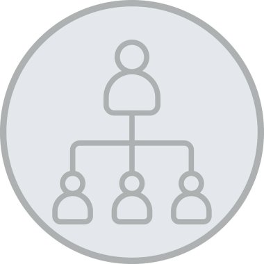 topluluk düz renk ikonu. vektör illüstrasyonu