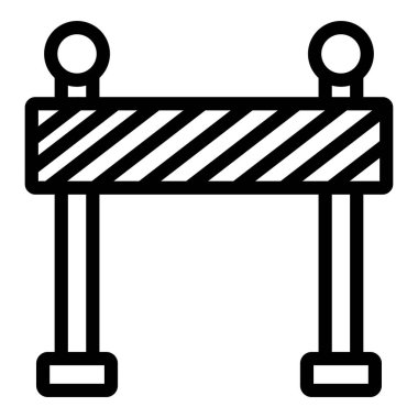 bariyer simgesi vektör illüstrasyonu