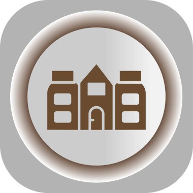 Benzersiz ev vektör simgesi