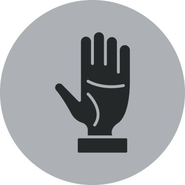 Eldiven simgesinin vektör çizimi