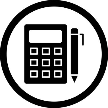 Hesap makinesi. Web simgesi basit tasarım