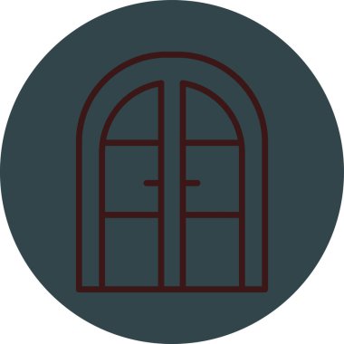 Pencere. Web simgesi basit illüstrasyon