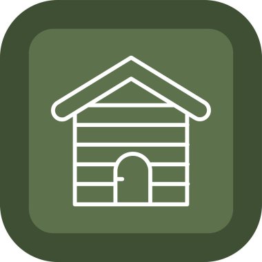 Ev. Web simgesi basit illüstrasyon