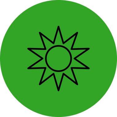 Vektör güneş web simgesi