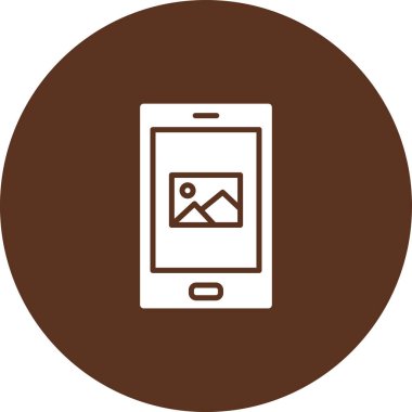 Mobil Vektör Kabartma Simgesi Tasarımı