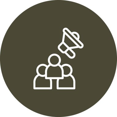 Benzersiz insanlar vektör çizgisi simgesi