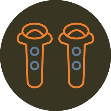 dürbün simgesinin vektör illüstrasyonu