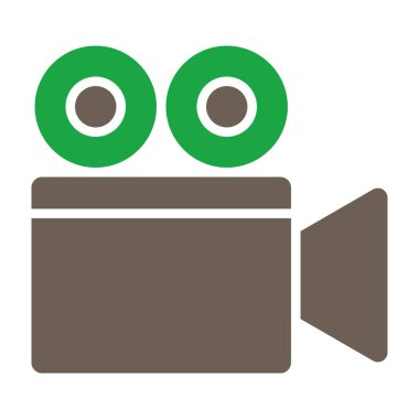 Video kamera. Web simgesi basit illüstrasyon