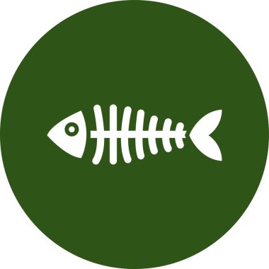 balık simgesi vektör illüstrasyonu