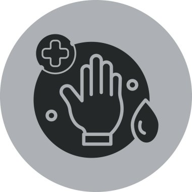 Tıbbi bir simgenin vektör illüstrasyonu