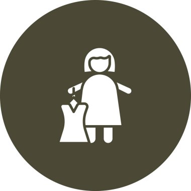 Bebek kız silueti Sepeti ve bebek kıyafetleriyle