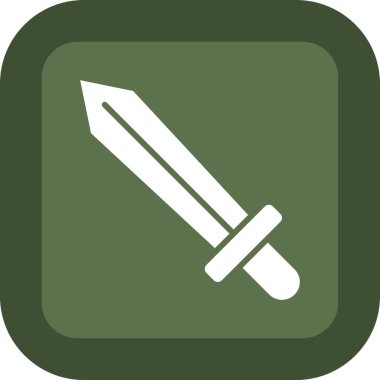 kılıç simgesi vektör illüstrasyonu