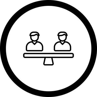 İnsan simgesinin vektör illüstrasyonu