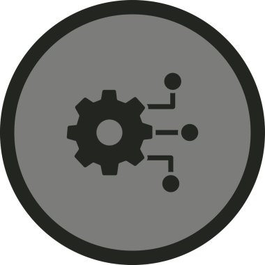 Teçhizat Web simgesi basit illüstrasyon