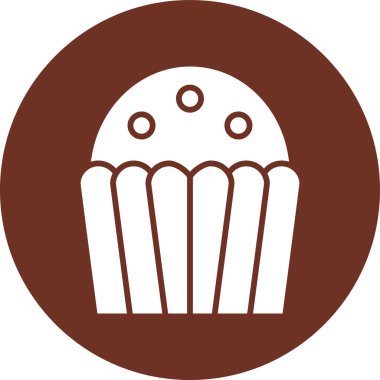 Kek. Web simgesi basit tasarım