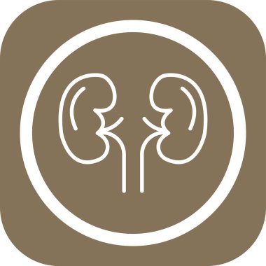 İzole edilmiş iki çizgili sanat simgesi çizimi