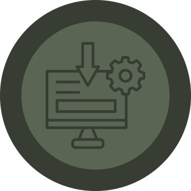 Modern simgenin vektör illüstrasyonu