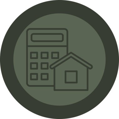 Modern simgenin vektör illüstrasyonu