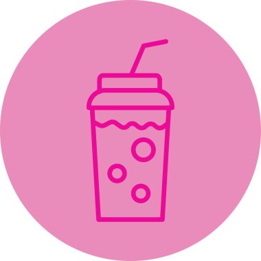 Kola web simgesi, vektör illüstrasyonu