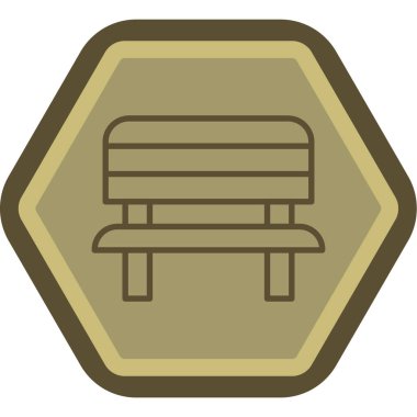 Modern b 'nin vektör illüstrasyonu simge sandalyesinden yoksun