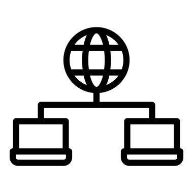 bağlantı vektörü düz simgesi