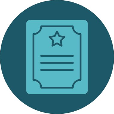 Vektör kişisel belge simgesinin gösterimi