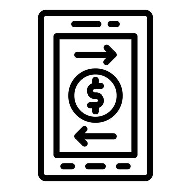 Web ve mobil uygulaması tasarımı, para logo kavramı için beyaz arka plan üzerinde izole para simge vektör