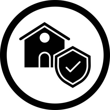 Ev simgesinin vektör illüstrasyonu