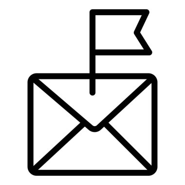 harf satır biçimi simgesi içeren zarf iletisi