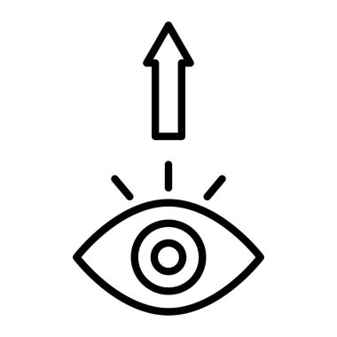 Web ve mobil için vektör göz simgesi