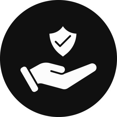 Koruma simgesinin vektör illüstrasyonu