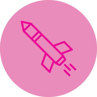 Roket simge vektör çizim