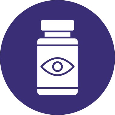 Bir şişe simgesinin vektör illüstrasyonu