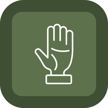 El hareketi simgesi, vektör illüstrasyonu